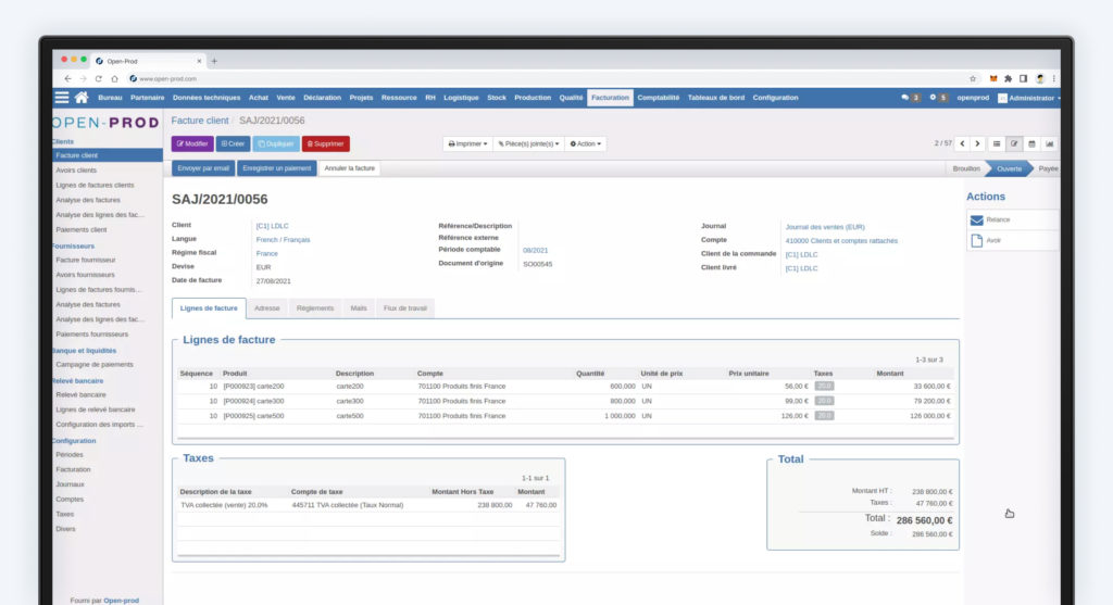 Logiciel ERP de comptabilité et facturation