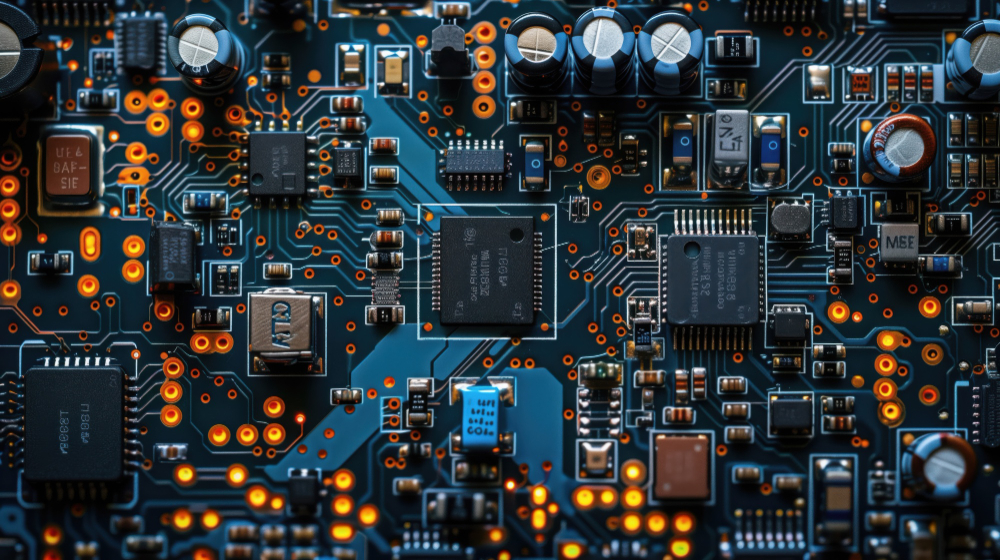 Carte électronique illustrant les enjeux de maîtrise des coûts et délais dans l’industrie grâce à un ERP de gestion de production