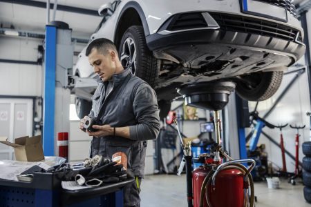 Production industrielle dans le secteur de l'automobile