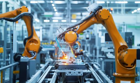 robot-that-is-made-by-robots-factory Automatisation intelligente sur une chaîne de montage par l’ERP d’Open-Prod pour la GPAO
